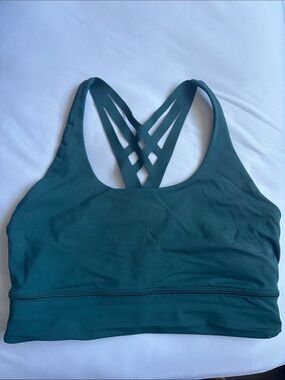 lululemon athletica Teal Crisscross Strappy Back Sports Bra
